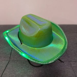 LED Cowboy hat green